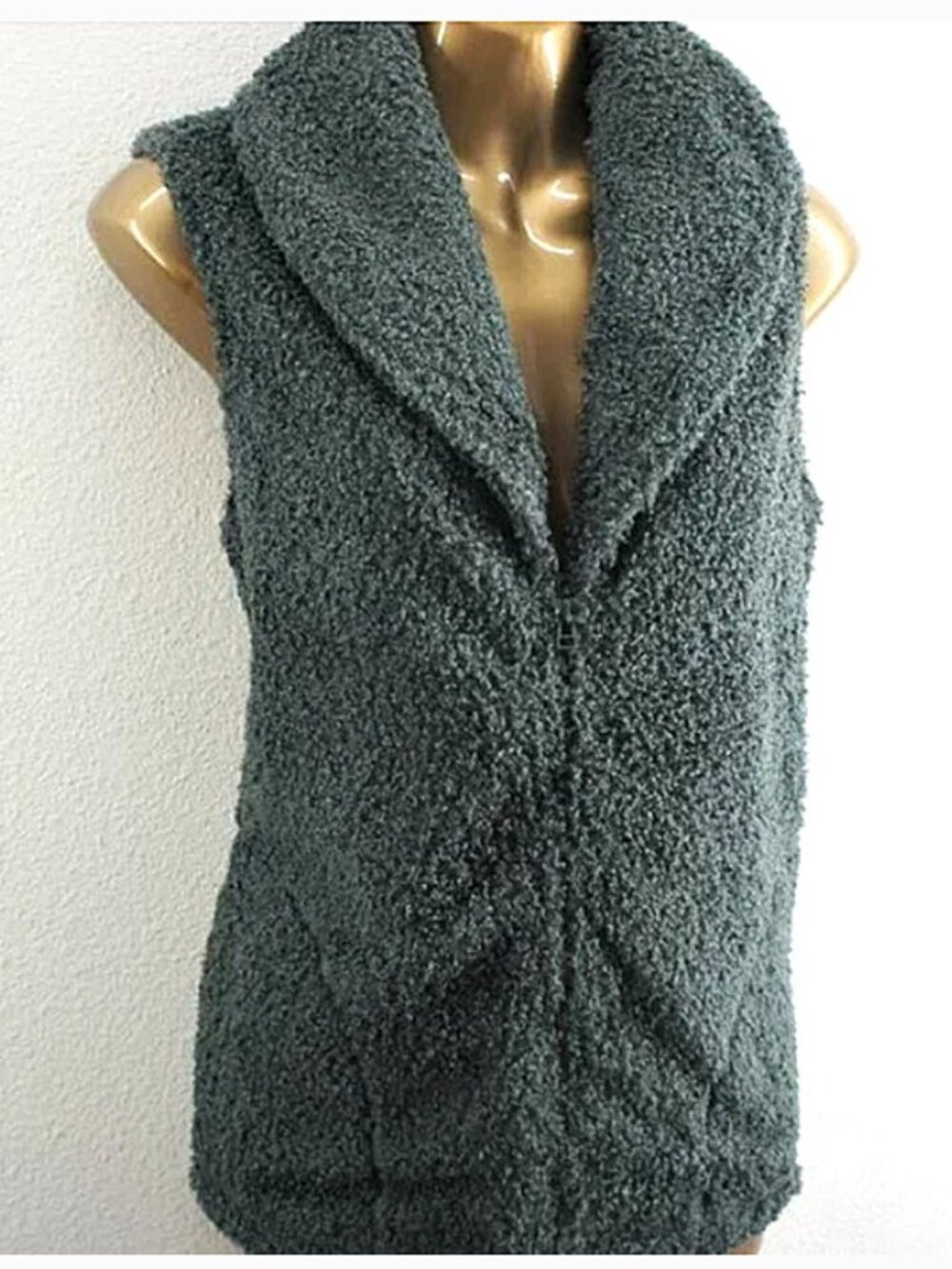 J.Jill Sherpa Teddy Fleece Vest size M